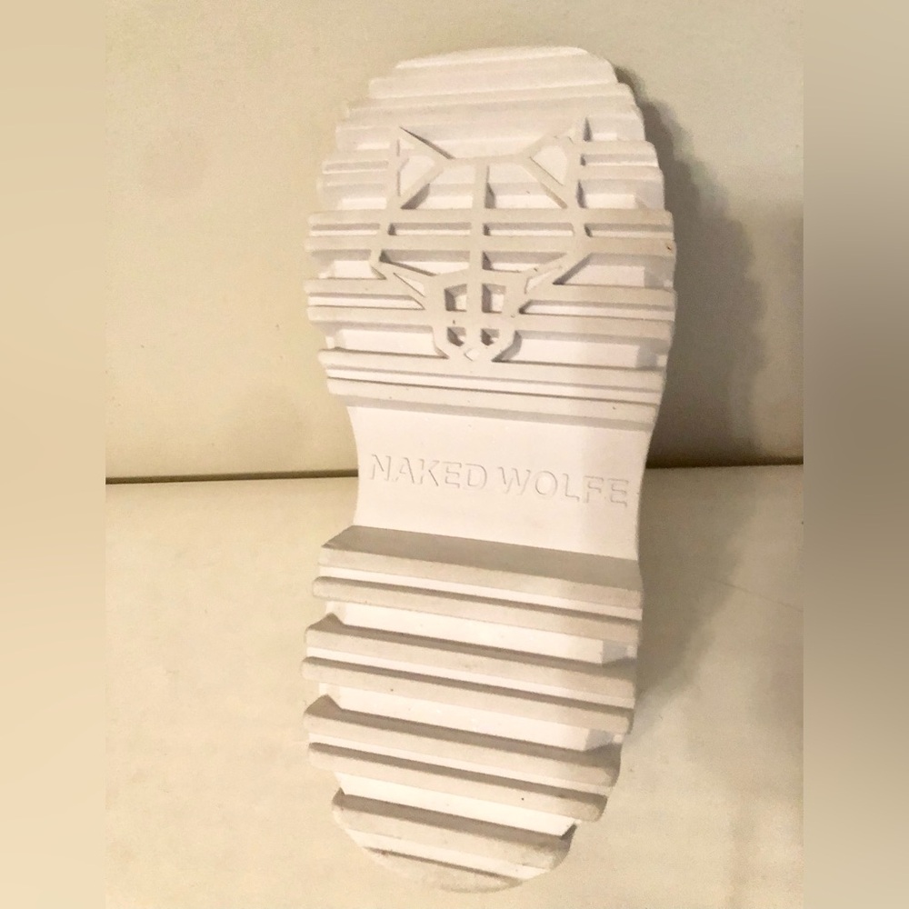 NAKED WOLFE Delicious Sandals Platform Shoes in White NEW - Picture 16 of 16